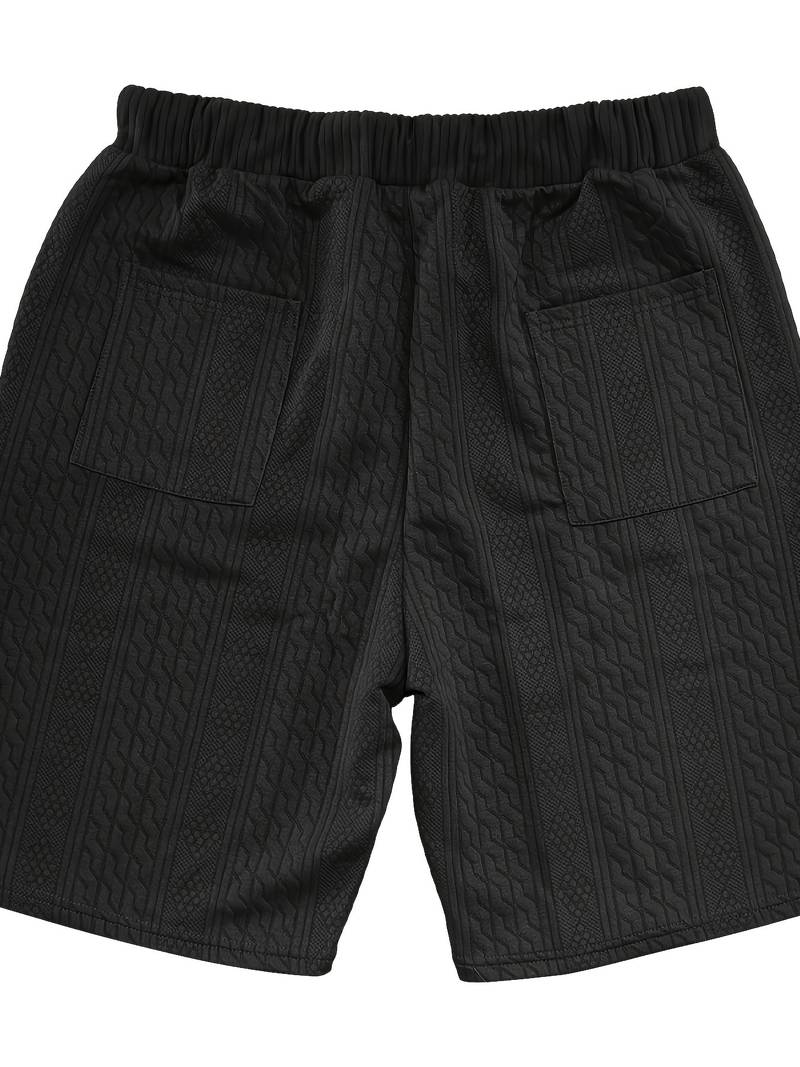 Zweiteiliges Set | Gestrickt | Kurzarm | Co-Ord Sets Männer | Herren Kurzsets-HauteBerlin