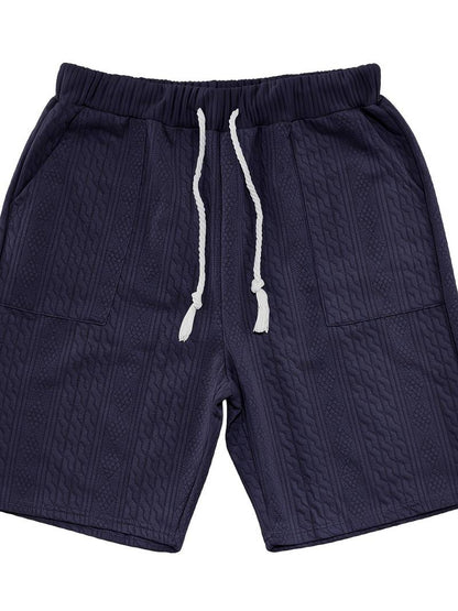 Zweiteiliges Set | Gestrickt | Kurzarm | Co-Ord Sets Männer | Herren Kurzsets-HauteBerlin