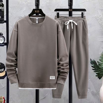 Zweiteiliges Set – Lässiges Jogging-Sweatshirt-Set für Männer-HauteBerlin