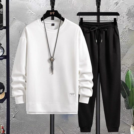 Zweiteiliges Set – Lässiges Jogging-Sweatshirt-Set für Männer-HauteBerlin