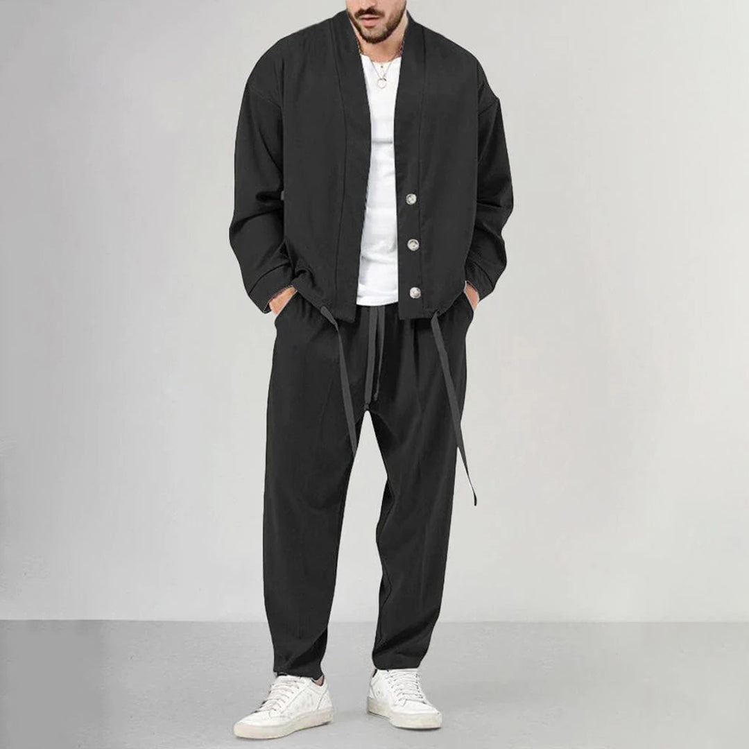 Zweiteiliges Set – Overshirt und Jogginghose für Männer-HauteBerlin