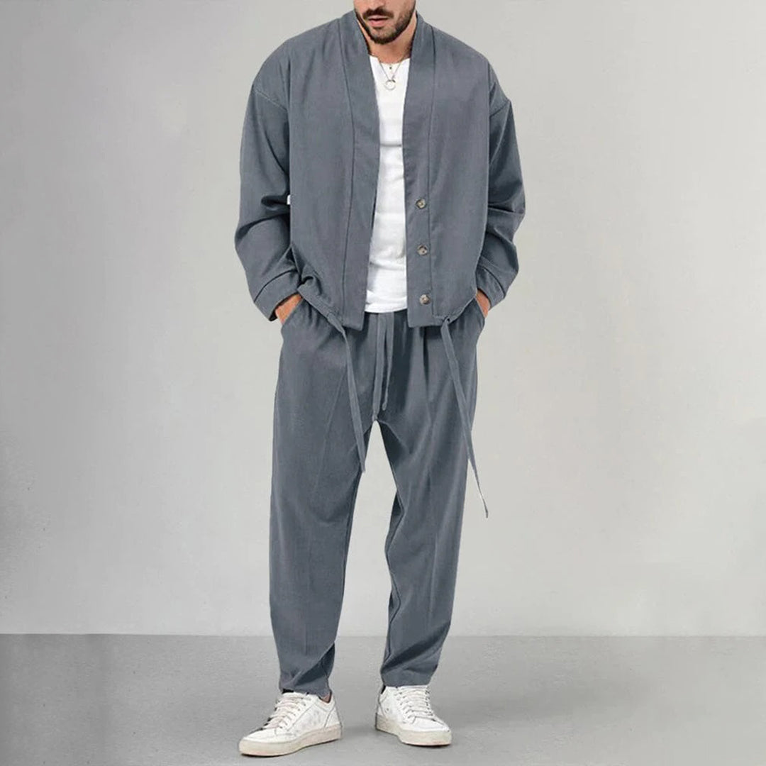 Zweiteiliges Set – Overshirt und Jogginghose für Männer-HauteBerlin
