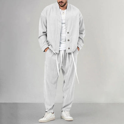 Zweiteiliges Set – Overshirt und Jogginghose für Männer-HauteBerlin