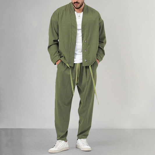 Zweiteiliges Set – Overshirt und Jogginghose für Männer-HauteBerlin