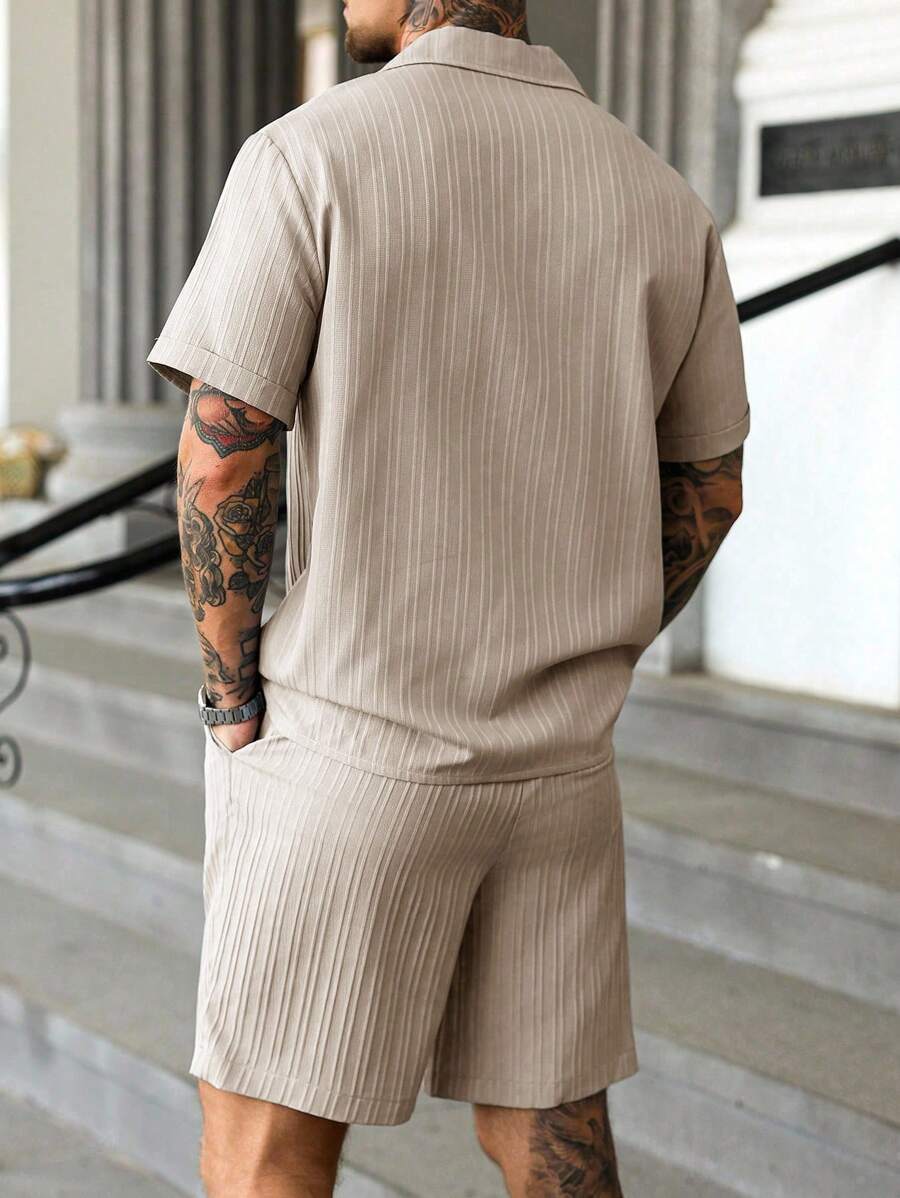 Sommer Set Herren | Kurzarmhemd | Shorts-HauteBerlin