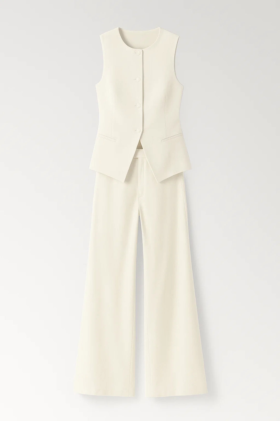 Westen Set Damen | Palazzohose | Asymmetrischer Saum-HauteBerlin