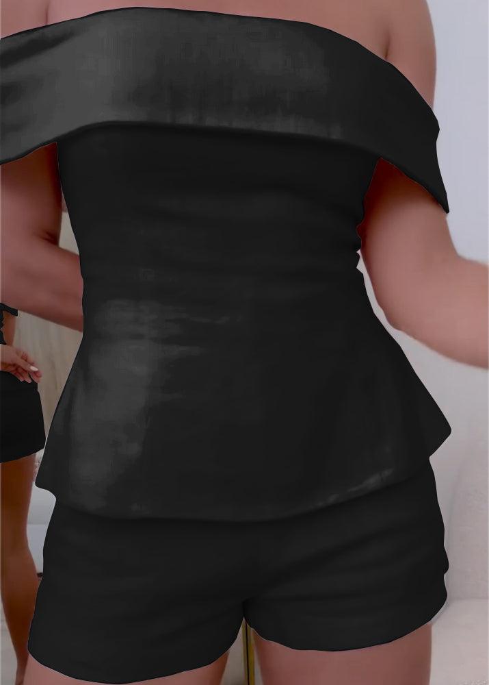 Shorts Set Damen | Schulterfrei | Zweiteilig-HauteBerlin