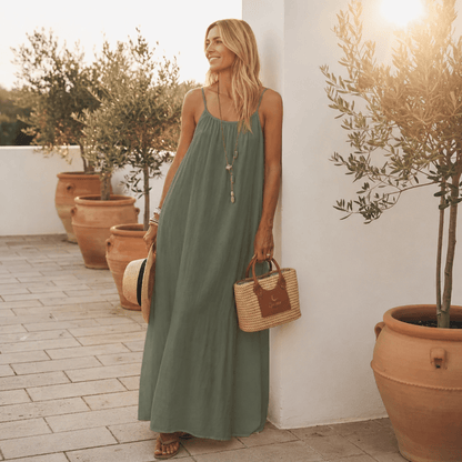 Trägerkleid Damen | Rückenfrei | Lang | Leicht-HauteBerlin