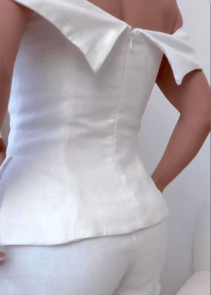 Shorts Set Damen | Schulterfrei | Zweiteilig-HauteBerlin