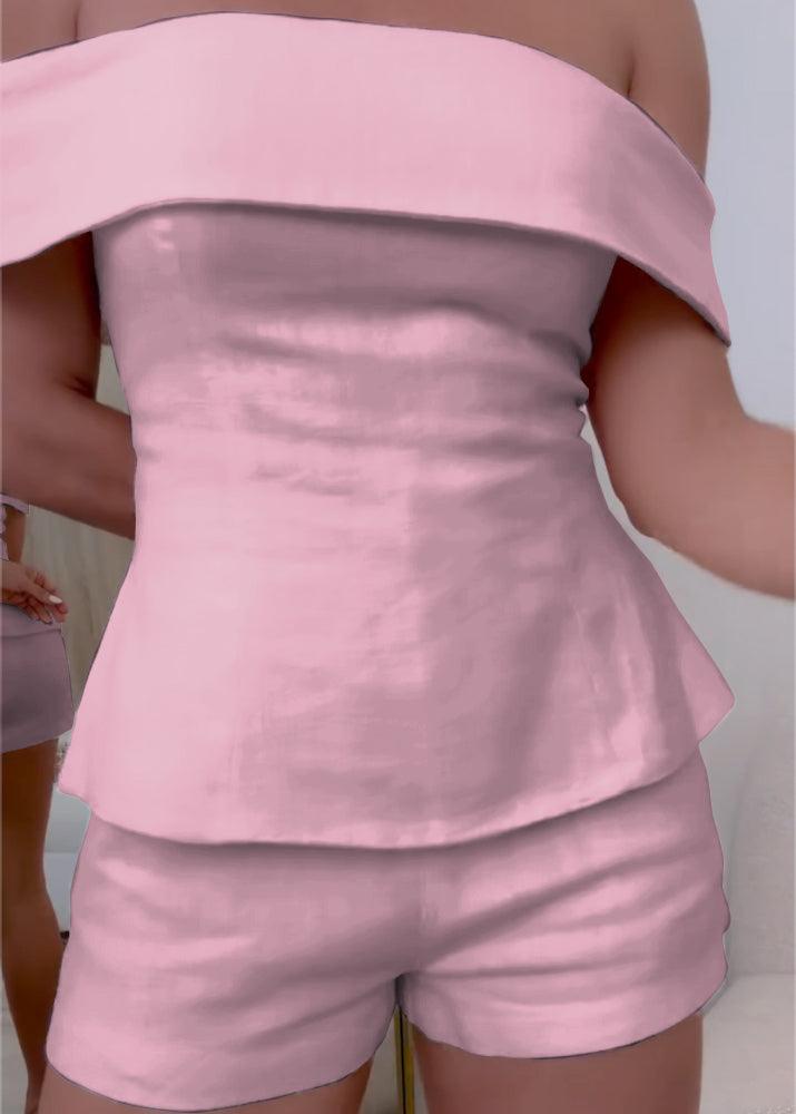 Shorts Set Damen | Schulterfrei | Zweiteilig-HauteBerlin