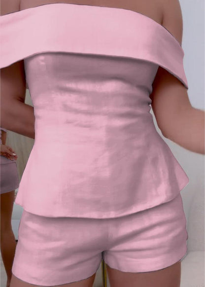Shorts Set Damen | Schulterfrei | Zweiteilig-HauteBerlin