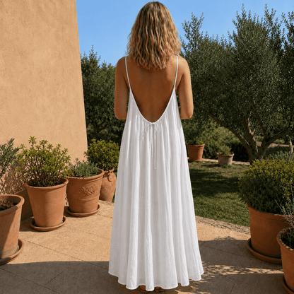 Trägerkleid Damen | Rückenfrei | Lang | Leicht-HauteBerlin