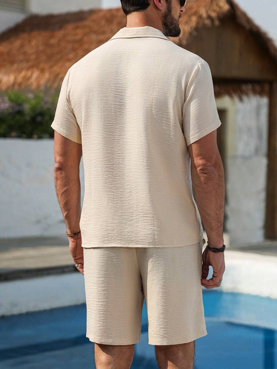 Sommer Set Herren | Kurzarmhemd | Shorts-HauteBerlin