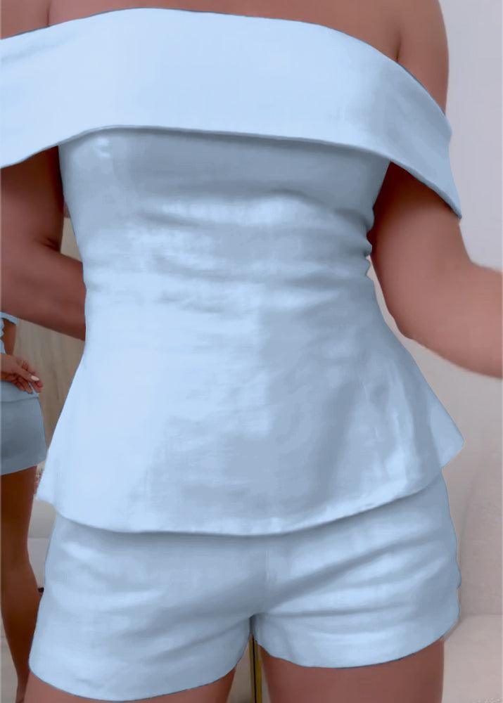 Shorts Set Damen | Schulterfrei | Zweiteilig-HauteBerlin