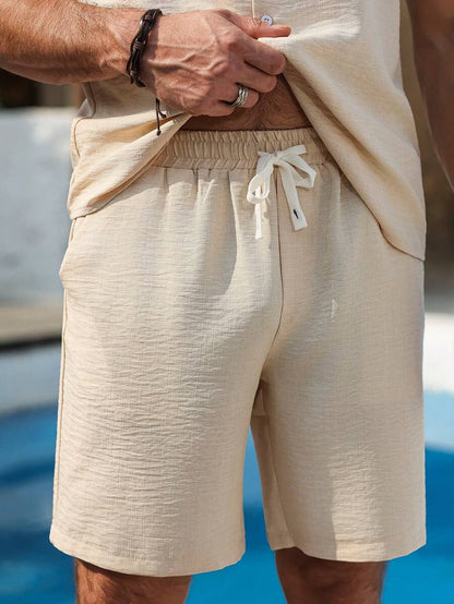 Sommer Set Herren | Kurzarmhemd | Shorts-HauteBerlin