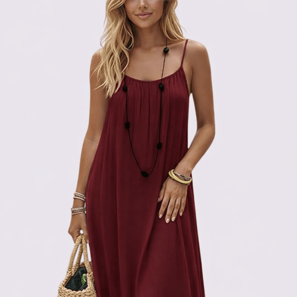 Trägerkleid Damen | Rückenfrei | Lang | Leicht-HauteBerlin