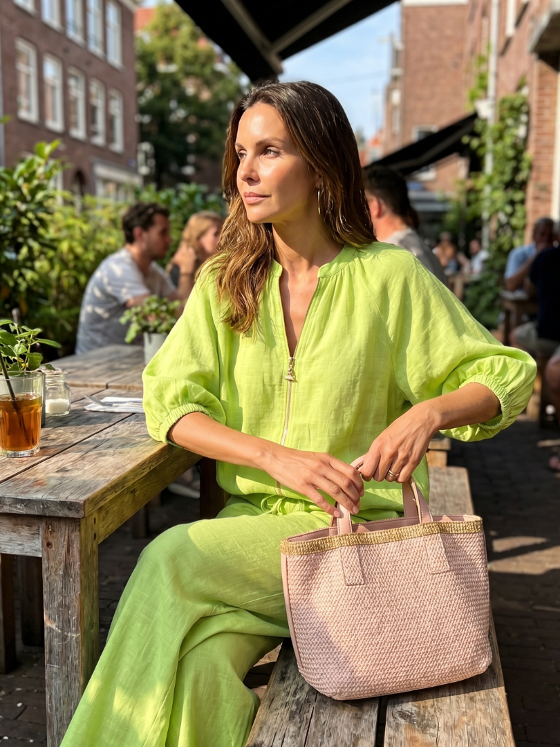 Blusen Set Damen | Puffärmel | Weite Hose-HauteBerlin