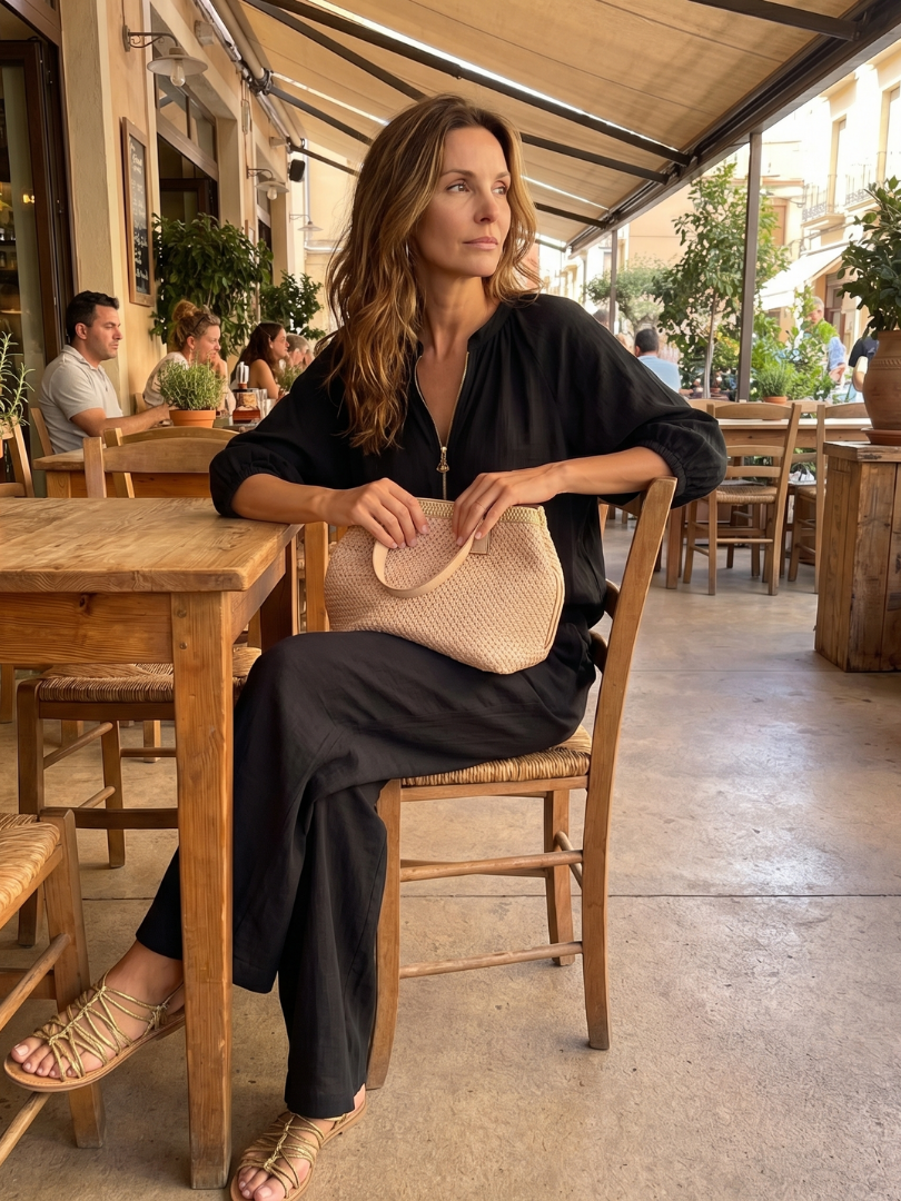 Blusen Set Damen | Puffärmel | Weite Hose-HauteBerlin