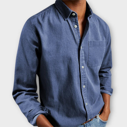 Hemd Herren | Langarm | Casual | Mit Brusttasche-HauteBerlin