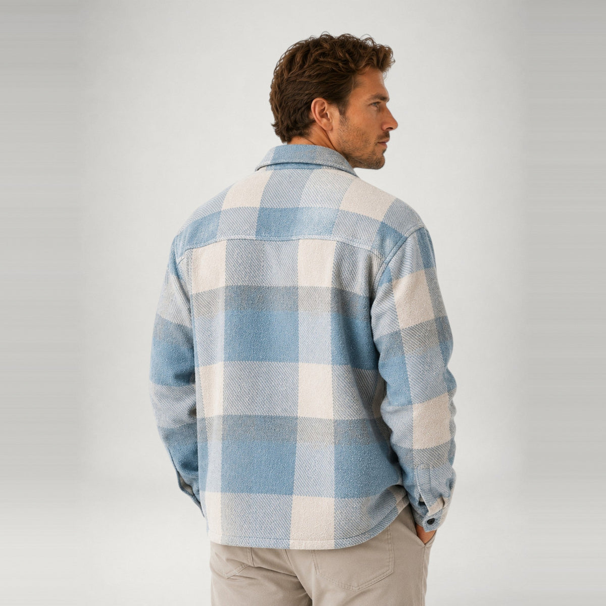 Überhemd | Plaid | Button-Up | Hemdjacke | Herrenbekleidung-HauteBerlin
