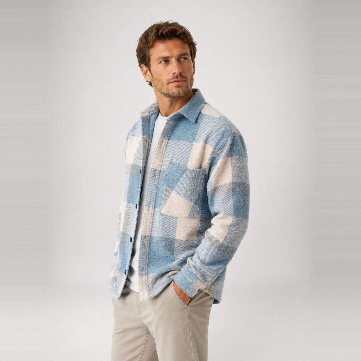 Überhemd | Plaid | Button-Up | Hemdjacke | Herrenbekleidung-HauteBerlin