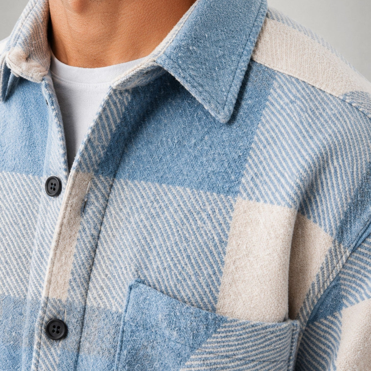 Überhemd | Plaid | Button-Up | Hemdjacke | Herrenbekleidung-HauteBerlin