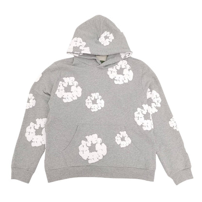 Streetwear Hoodie – Pullover mit Blumen-Print und Kängurutasche-HauteBerlin